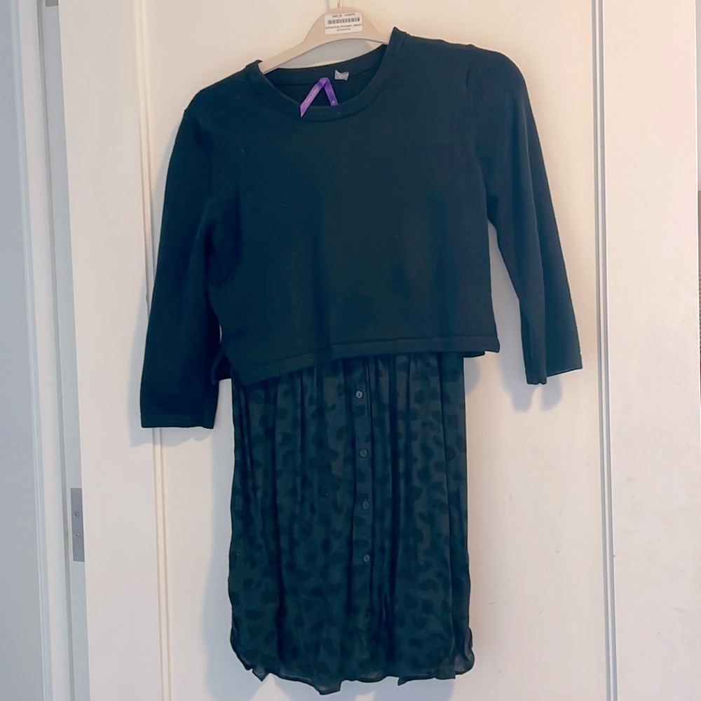 Seraphine maternity/nursing two in one dress/sweater combo